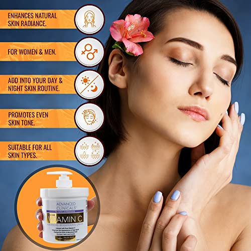 Advanced Clinicals Vitamin C Cream. Advanced Brightening Cream. Anti-aging cream Advanced Clinicals