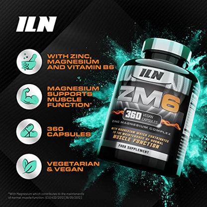 ZM6 - High Strength Zinc Magnesium Supplement - Zinc & Magnesium for Muscle Function
