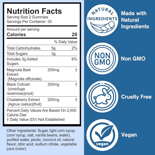 Aura · Essentials Menopause Gummy Supplements with Magnolia Bark Extract for Multi-Benefit Relief Aura · Essentials