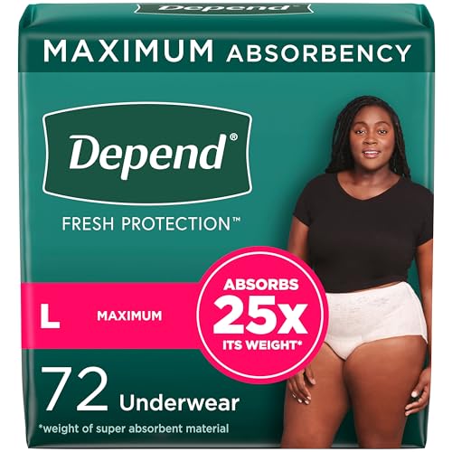 Depend Fresh Protection Adult Incontinence Underwear for Women
