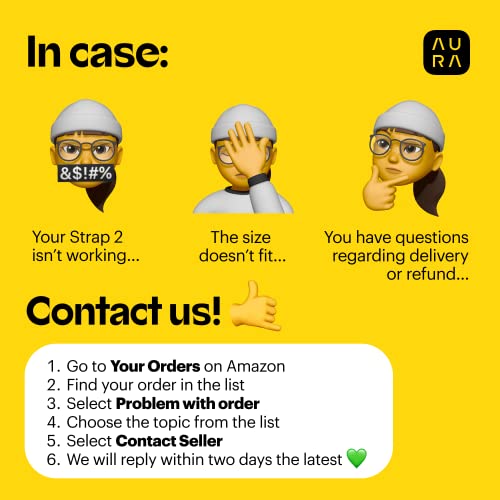 AURA Strap 2 Compatible w Apple Watch – for Body Fat, BMI & Weight Loss - Body Composion AURA Strap