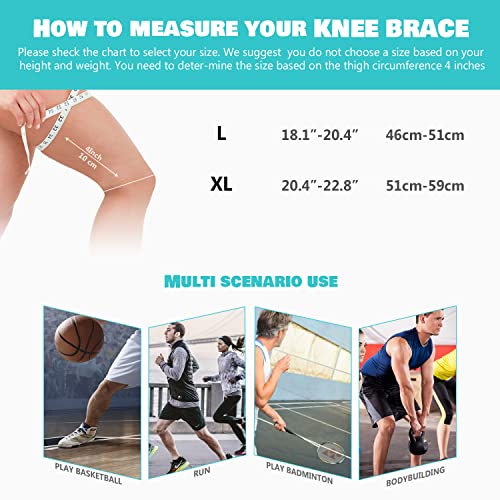 DAFUZ Tourmaline Acupressure self-Heating Shaping Knee Sleeve, Mugwort Acupressure