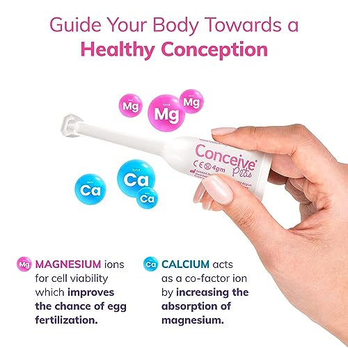 Conceive Plus Fertility Lubricant in Pre-Filled Applicators, Fertility Friendly Lube for Couples Trying