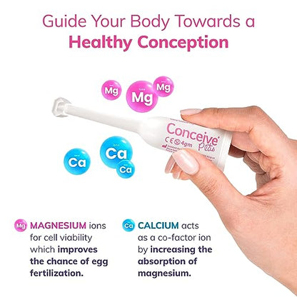 Conceive Plus Fertility Lubricant in Pre-Filled Applicators, Fertility Friendly Lube for Couples Trying