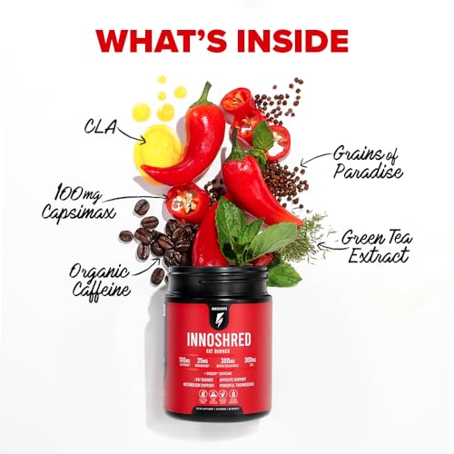 Inno Shred - Day Time Fat Burner | 100mg Capsimax, Grains of Paradise, Organic Caffeine InnoSupps