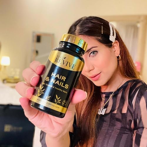 YES2 REVIVE Hair Nails Growth - Includes Marine Collagen, Ascorbic Acid, MSM & Vitamin C for Men and Women Skin, Longer, Strength, Thicker YES2 REVIVE