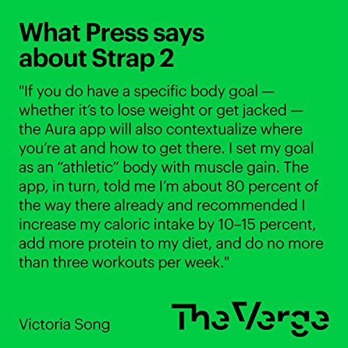 AURA Strap 2 Compatible w Apple Watch – for Body Fat, BMI & Weight Loss - Body Composion AURA Strap