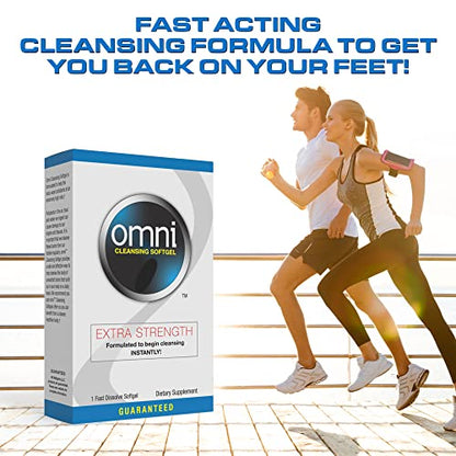 Wellgenix Omni Herbal Detox Cleanse Softgel: Fast Acting Body Detox, Quick Flush Toxin Removal