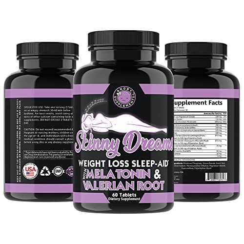 Angry Supplements Skinny Dreams, Night Time for Restful Sleep All-Natural Weight Loss Angry Supplements