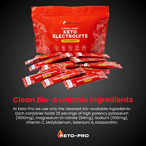 Keto-Pro Keto Electrolytes 80g | Electrolyte Powder Sachets for Extra Convenience Keto-Pro Fuelled by FAT
