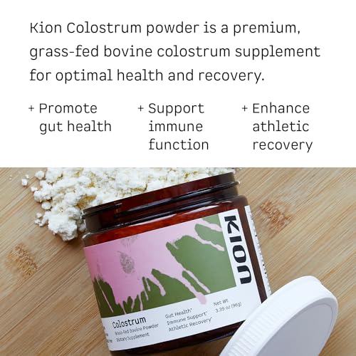 Kion Colostrum | Grass-Fed Bovine | Gut Health and Immune Support | 30 Servings Kion