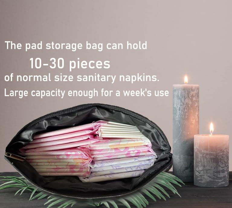 BARPERY Cat Gifts for Cat Lovers Cats Small Makeup Bag,Sanitary Napkin Storage Bag, Menstrual Cup BARPERY