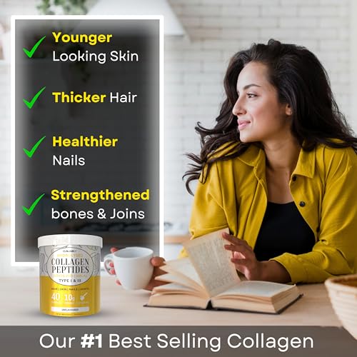 100% Pure Hydrolysed Collagen Peptides Powder - 400g Tub | Halal & Grass-Fed Bovine Collagen CLN Labs