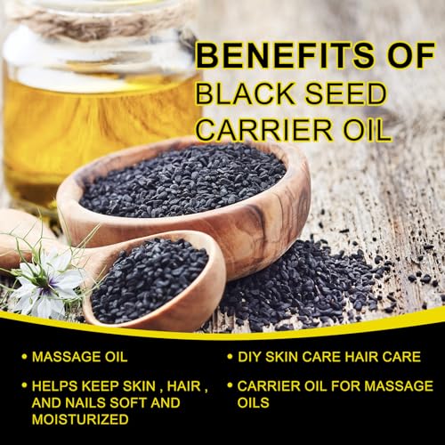 2 Pack Black Seed Oil, Organic Cold Pressed Unrefined Black Seed Oil, Pure Natural Black BDBFZCFP
