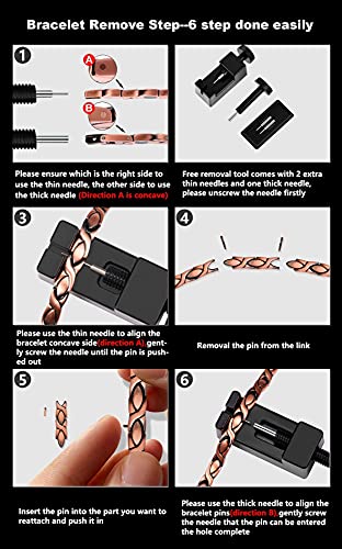 Jecanori Copper Bracelets for Women,Classic Magnetic Copper Bracelet,Valentine's Day Jecanori