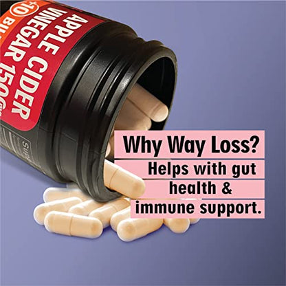 WayLoss 1500mg Apple Cider Vinegar Capsules/Apple Cider Vinegar Pills w/ 10 BILLLION