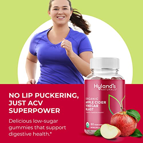 Hyland's Naturals Organic Apple Cider Vinegar Blast Gummies, Digestive Health Suppor Hyland's