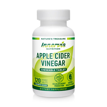 INNERVISNUTRITION Apple Cider Vinegar 120 Chewable Tablets Healthy Heart Immune 