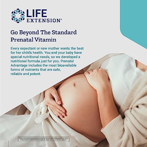 Life Extension Prenatal Advantage Supplement – Comprehensive Prenatal Vitamin for Pregnant Women