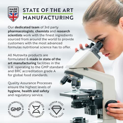 60 Billion CFU Probiotic Cultures - Scientifically Backed Lactospore® for Good Gut Flora Nutravita