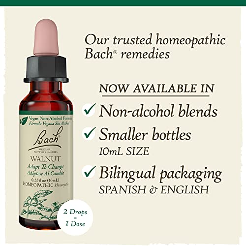 Bach Original Flower Remedies, Walnut for Adapting to Change (Non-Alcohol Formula) Bach