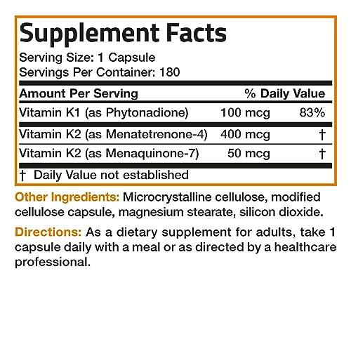 Vitamin K Triple Play (Vitamin K2 MK7 / Vitamin K2 MK4 / Vitamin K1) Full Spectrum 