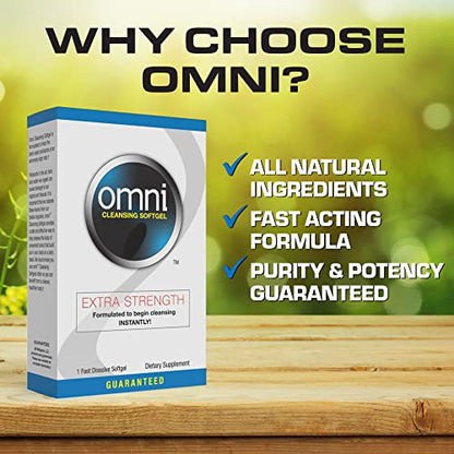 Wellgenix Omni Herbal Detox Cleanse Softgel: Fast Acting Body Detox, Quick Flush Toxin Removal