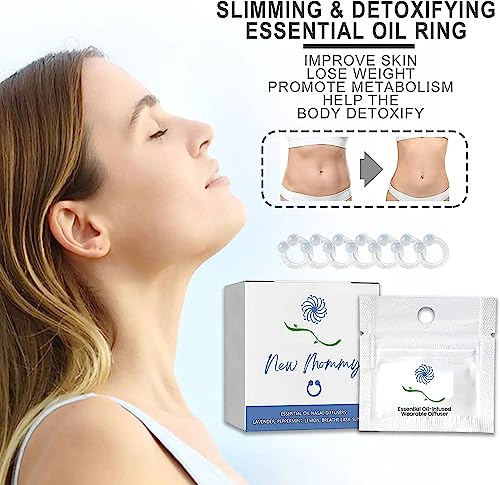 14Pcs Superslim S_limming & Detoxifying Essential Oil Ring, Firming Essential Oil Ring Heath Secret