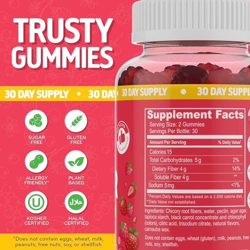 Desired Life Sugar Free Prebiotic Fiber Gummies for Adults and Kids Mixed Berry Flavor Desired Life