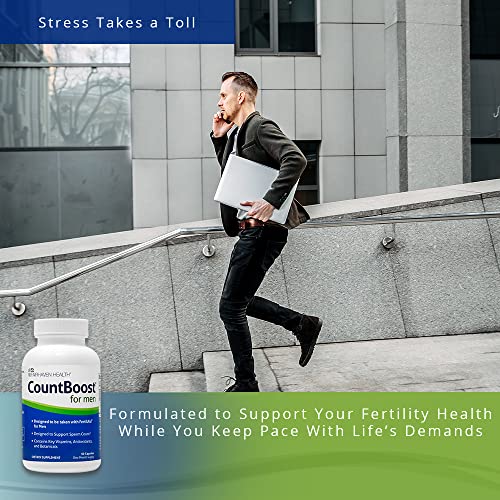 CountBoost for Men - Male Fertility Supplement to Support Count - with Ashwagandha, Maca