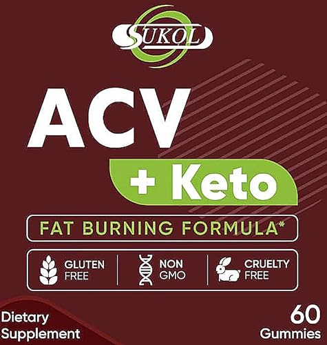 60 Counts Keto ACV Gummies Advanced Formula - Diet Gummies for Women & Men Sukol