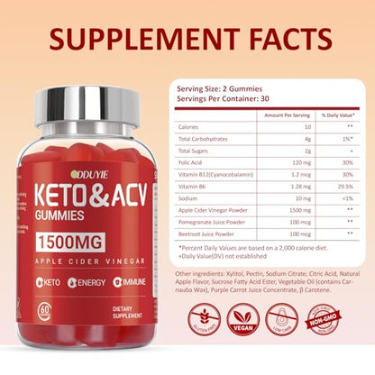 DDUYIE Keto ACV Gummies Advanced Weight Loss - 1500mg Keto ACV Gummies DDUYIE