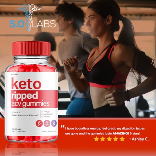 (5 Pack) Keto Ripped ACV Gummies, Keto Ripped ACV Gummies Advanced Weight Loss