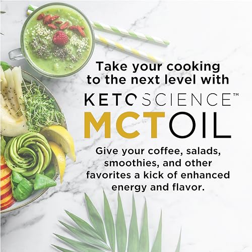 Keto Science Ketogenic MCT Oil Dietary Supplement, Made from 100% Coconuts, Sustained