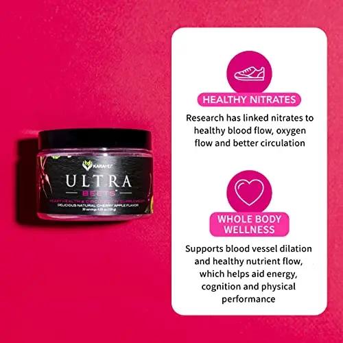 KaraMD UltraBeets - Beetroot Superfood Powder - Heart Health, Circulation & Energy KaraMD