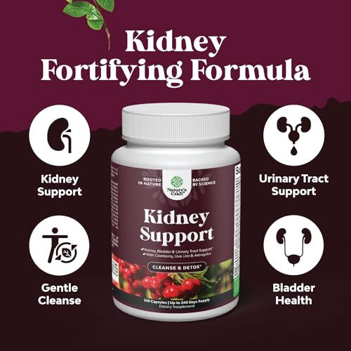 Kidney Support Cranberry Supplement for Women and Men - High Strength Kidney Natures Craft
