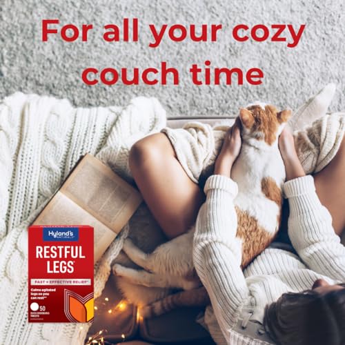 Hyland's Naturals Restful Legs Tablets, Natural Itching, Crawling, Tingling & Leg Jerk Relief, Quick Dissolving Hyland's