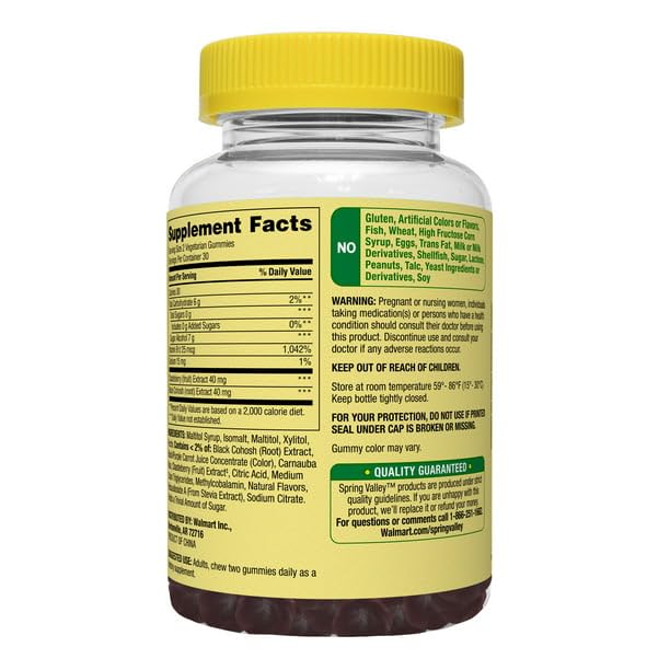 IKJ Zero Sugar Complete Menopause Support Vegetarian Gummies, 60 Count IKJ