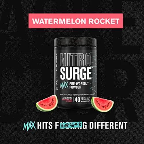 Jacked Factory Nitrosurge Max Nootropic Pre Workout Powder - Premium Pre Workout Jacked Factory