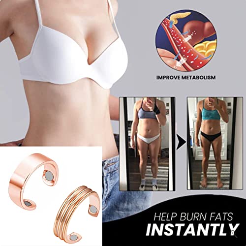 CSIYANJRY99 2-4PCS Lymphatic Drainage Ring for Women Men,Lymph Detox Ring Therapy CSIYANJRY99