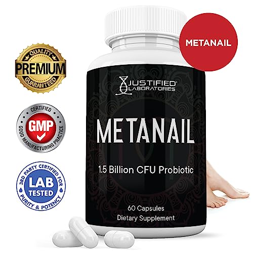 Justified Laboratories (2 Pack) Metanail 1.5 Billion CFU Probiotic Nail Support 120 Capsules Justified Laboratories