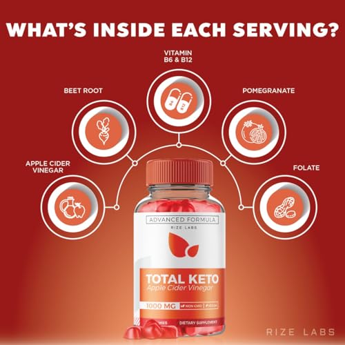 (3 Pack) Total Keto Gummies, Total Keto for Advanced Weight Loss, Total Keto Supplement rize labs