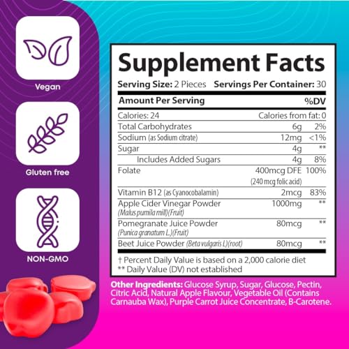 Keto Acv Gummies - Keto Gummies Apple Cider Vinegar - Weight Fat Management Loss Just Ripe Nutrition