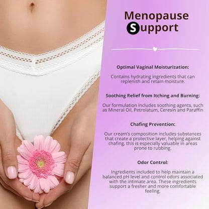 Crème De La Femme Daily Vaginal Moisturizing Cream for Long-Lasting Relief from Feminine Dryness