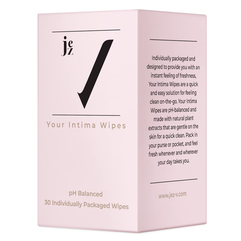 Jez Your Intima Wipes 30-Pack - Women's Feminine Care, Hygiene Products On the Go JEZ