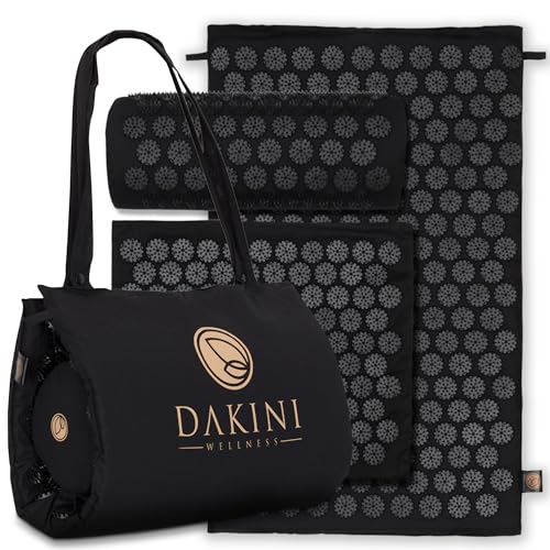 Acupressure Mat and Pillow Set with Extra Mini Accupressure Massage Mat - Organic Cotton Dakini