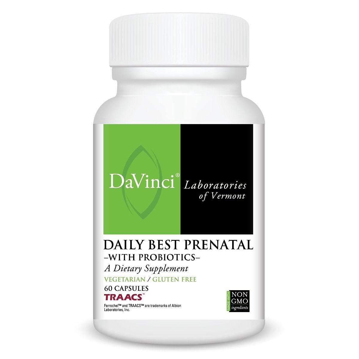 Davinci Labs Daily Best Prenatal with Probiotics - 60 Capsules