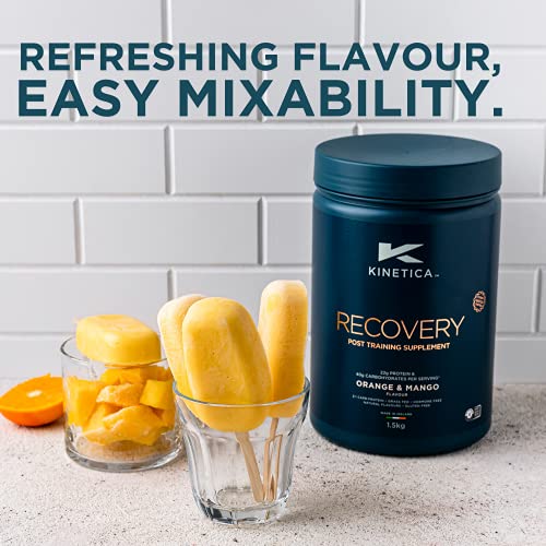 Kinetica Recovery Powder, Post Workout Drink, Muscle Repair and Energy Store Replenisher, 20 Servings, Wild Berry, 1.5kg Kinetica