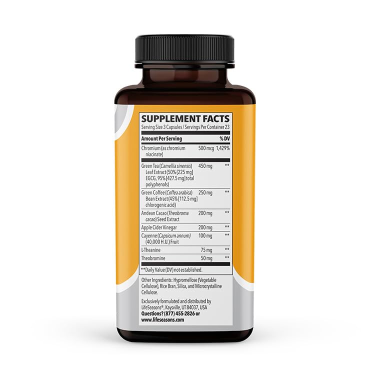 LifeSeasons - Metabolism - Weight Control Support & Energy Boosting Supplement