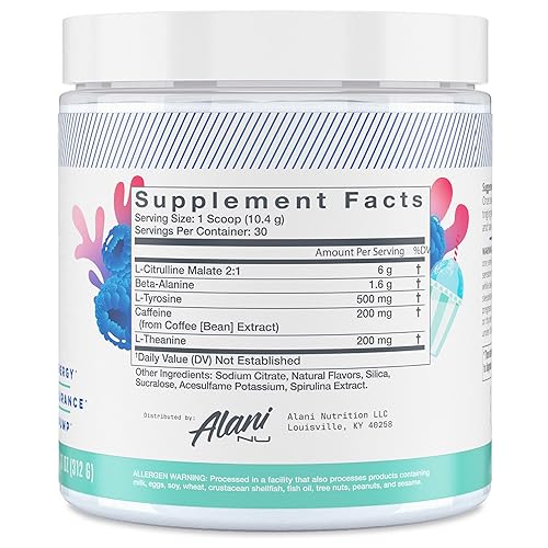 Alani Nu Pre Workout Powder | Amino Energy Boost | Endurance Supple